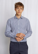 BS Rodriguez Slim Fit Shirt - Navy/White