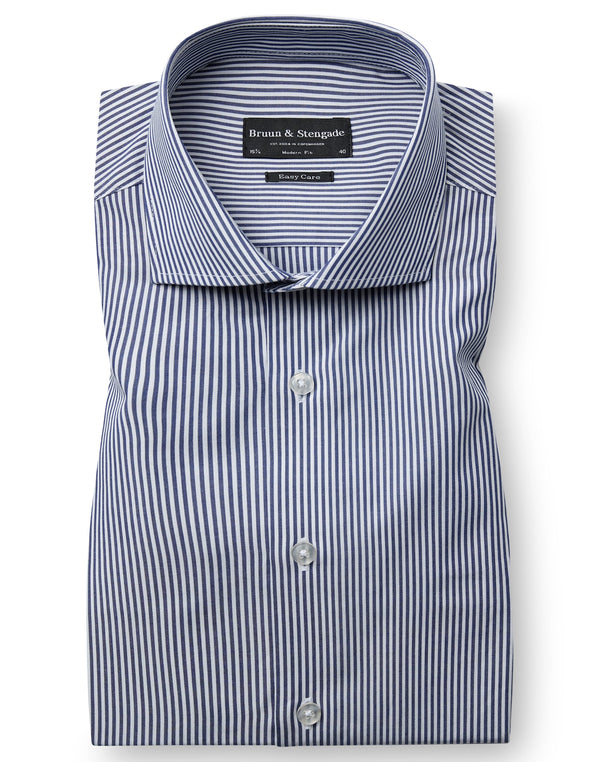 BS Mcdonald Modern Fit Shirt - Navy/White