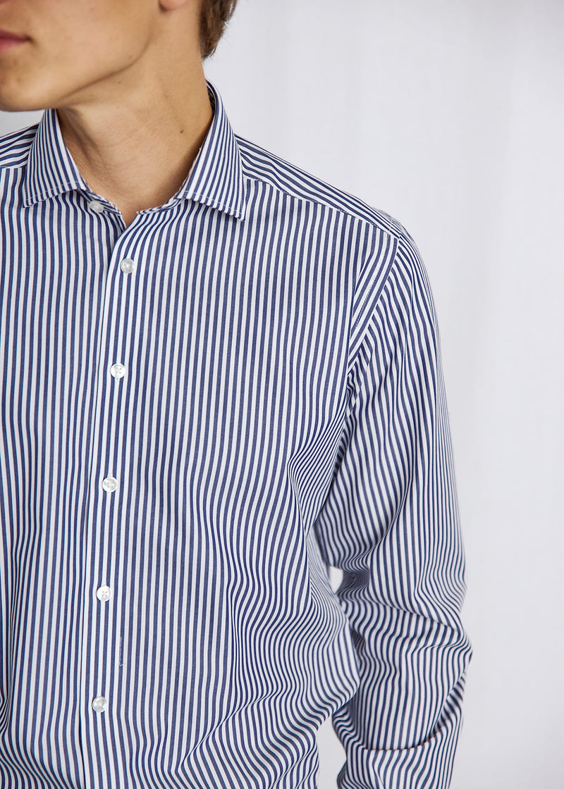 BS Rodriguez Slim Fit Shirt - Navy/White