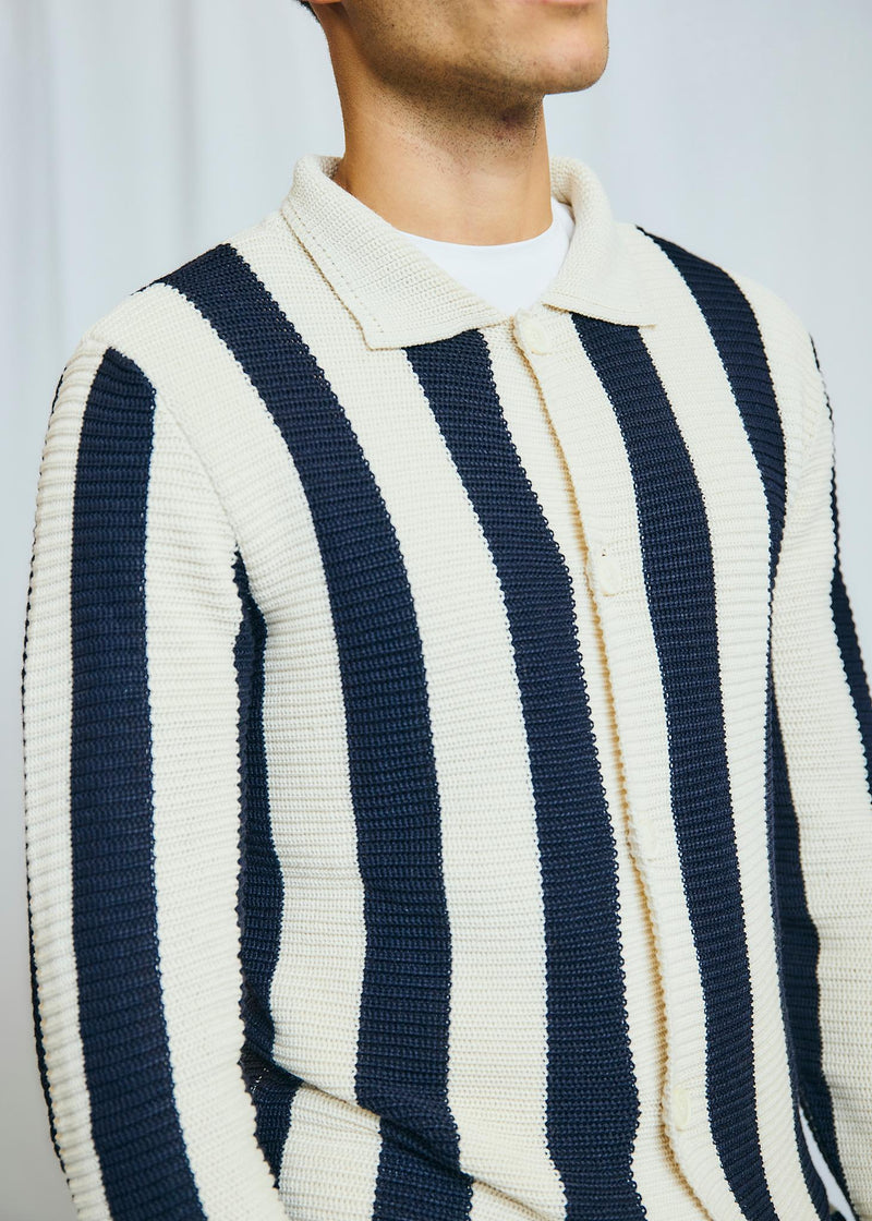 BS Sito Regular Fit Knitwear - Navy/White