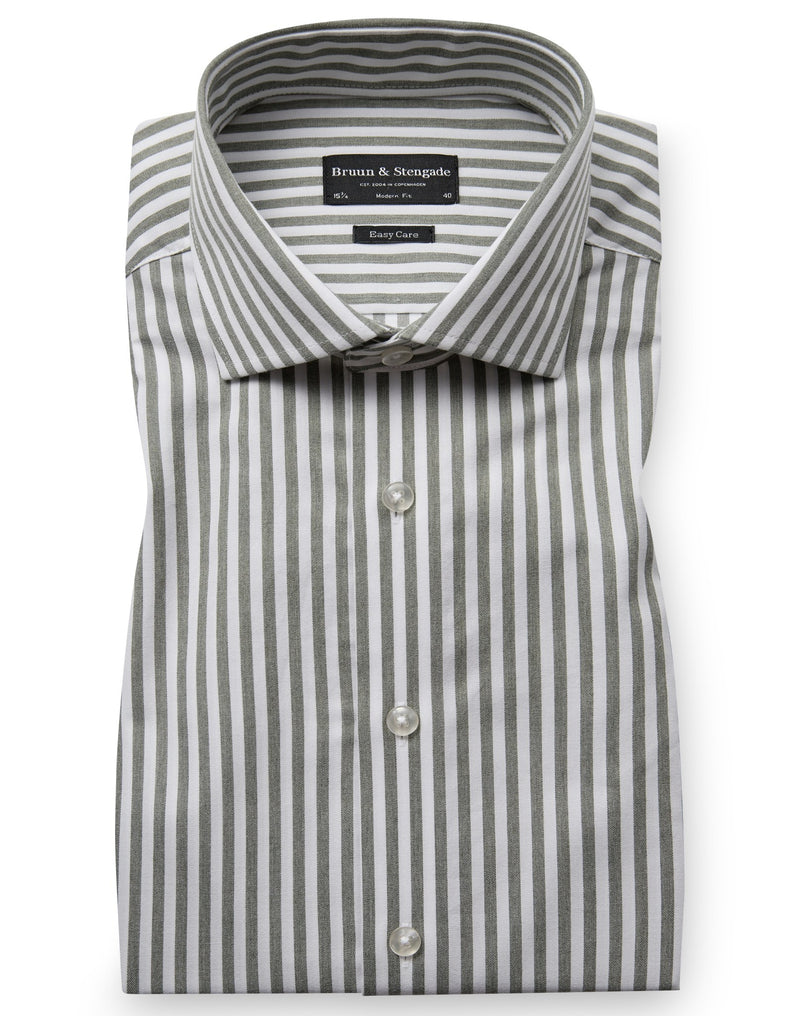 BS Lowry Modern Fit Shirt - Green/White