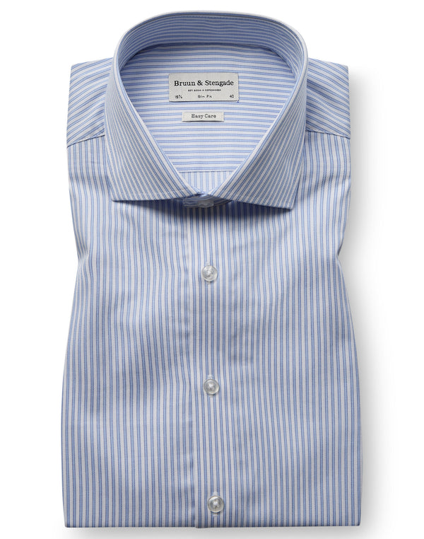 BS Popyrin Slim Fit Shirt - Light Blue/White
