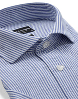 BS Keita Casual Modern Fit Shirt - Light Blue/White