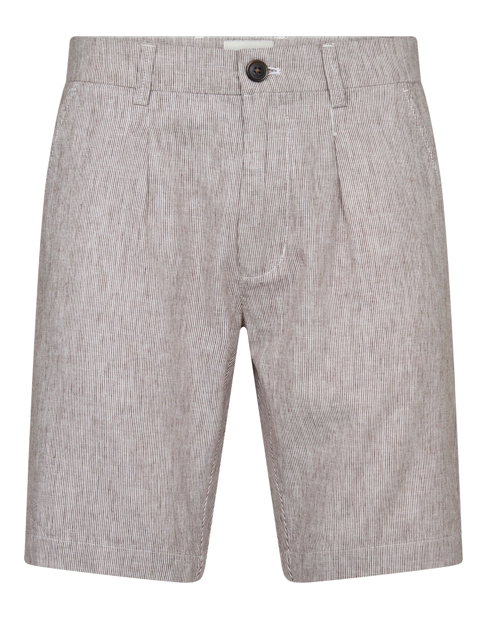 BS Apollon Regular Fit Shorts - Brown/White