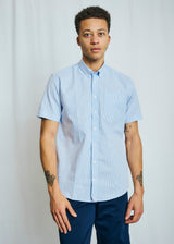 BS Altmaier Modern Fit Shirt - Light Blue/White
