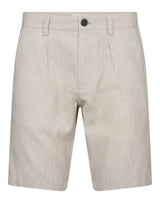 BS Apollon Regular Fit Shorts - Beige/White