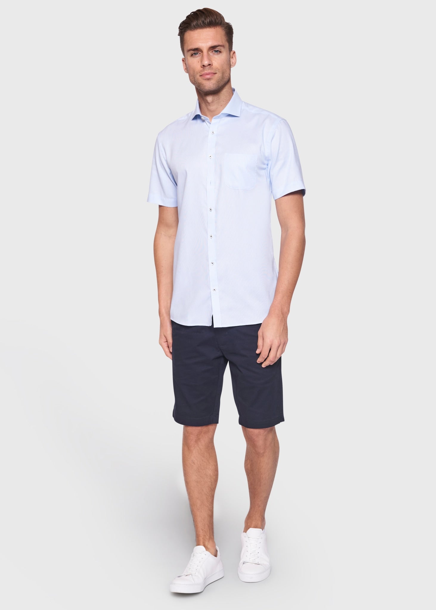 BS Wingfield Slim Fit Skjorte - Light Blue