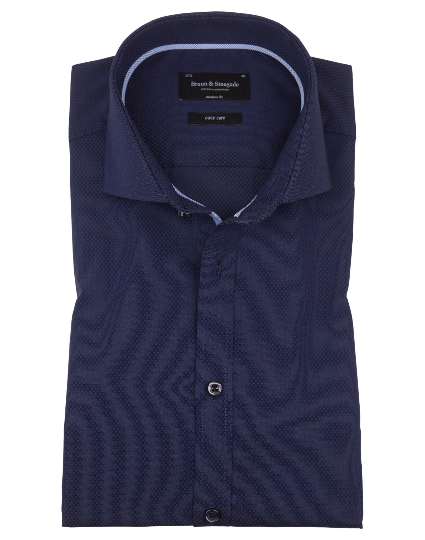 BS Zinchenko Modern Fit Skjorte - Dark Blue