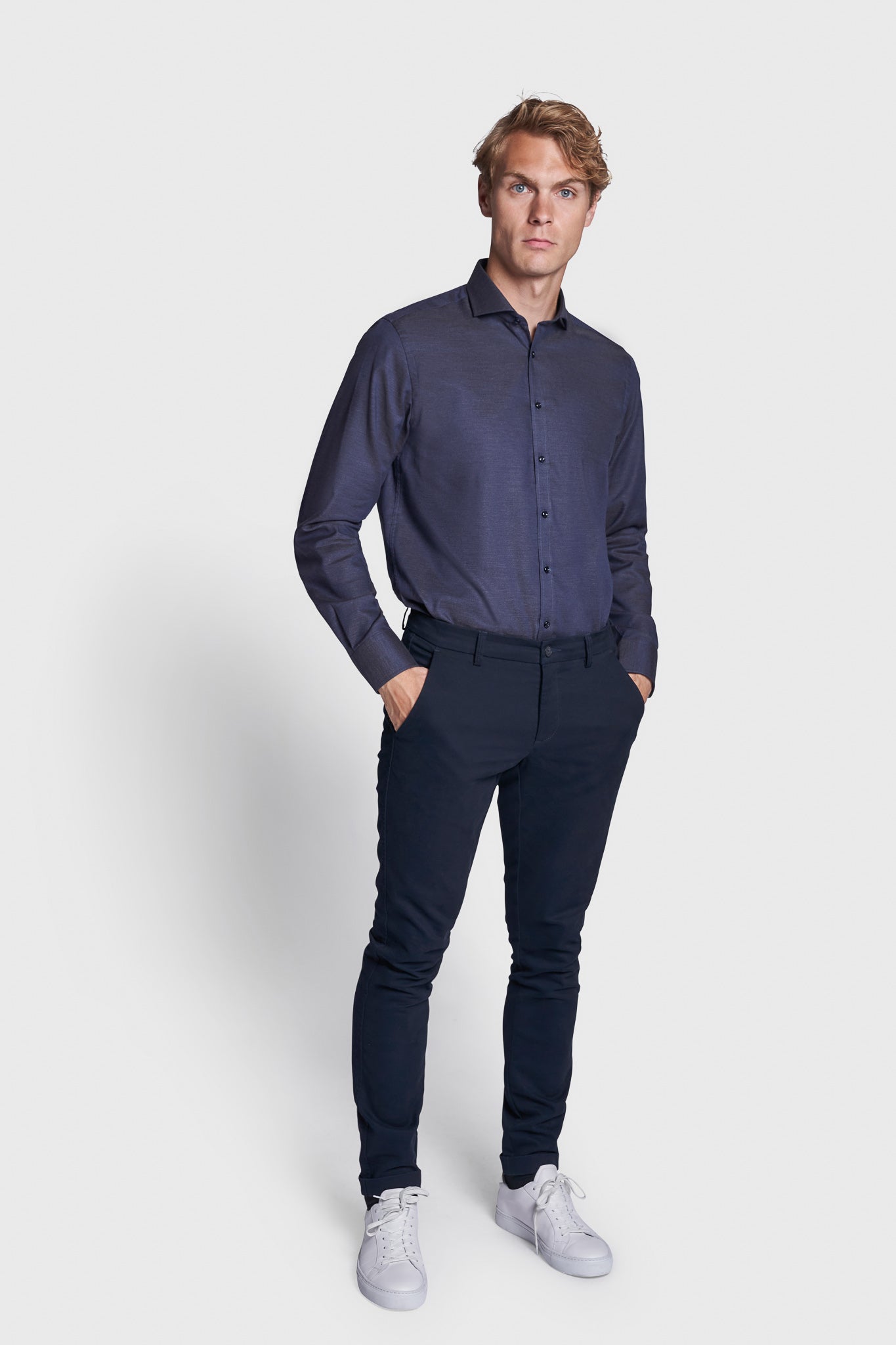 BS Ziyech Modern Fit Skjorte - Thunder