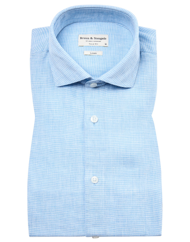 BS Madrid Casual Slim Fit Shirt - Light Blue