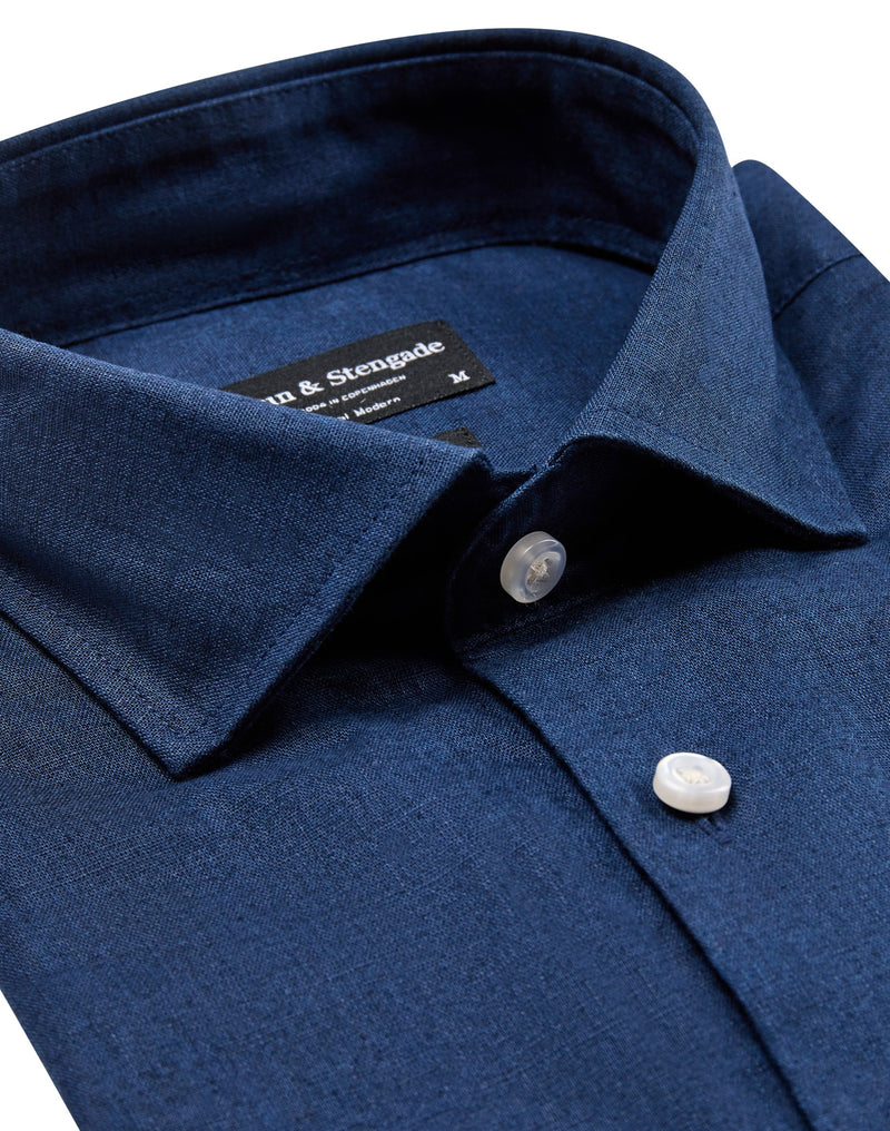 BS Gandia Casual Modern Fit Shirt - Navy