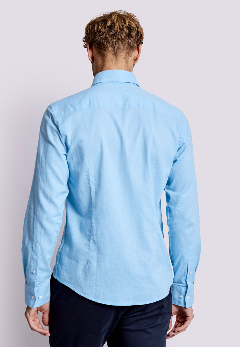 BS Ferrol Casual Slim Fit Shirt - Light Blue
