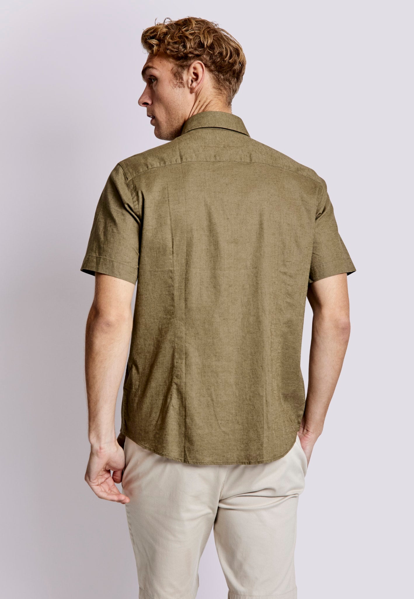 BS Gandia Casual Modern Fit Skjorte - Army