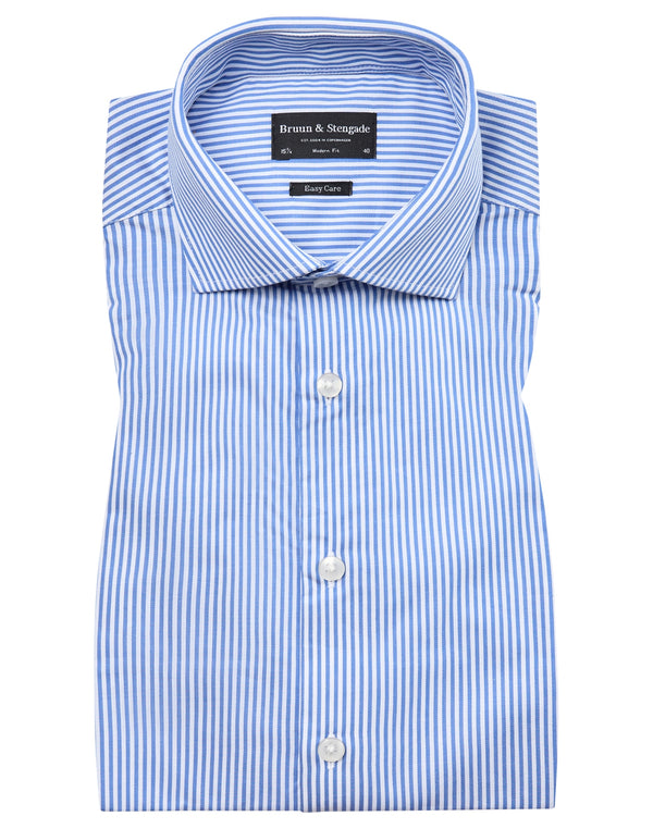 BS Kane Modern Fit Shirt - Blue/White