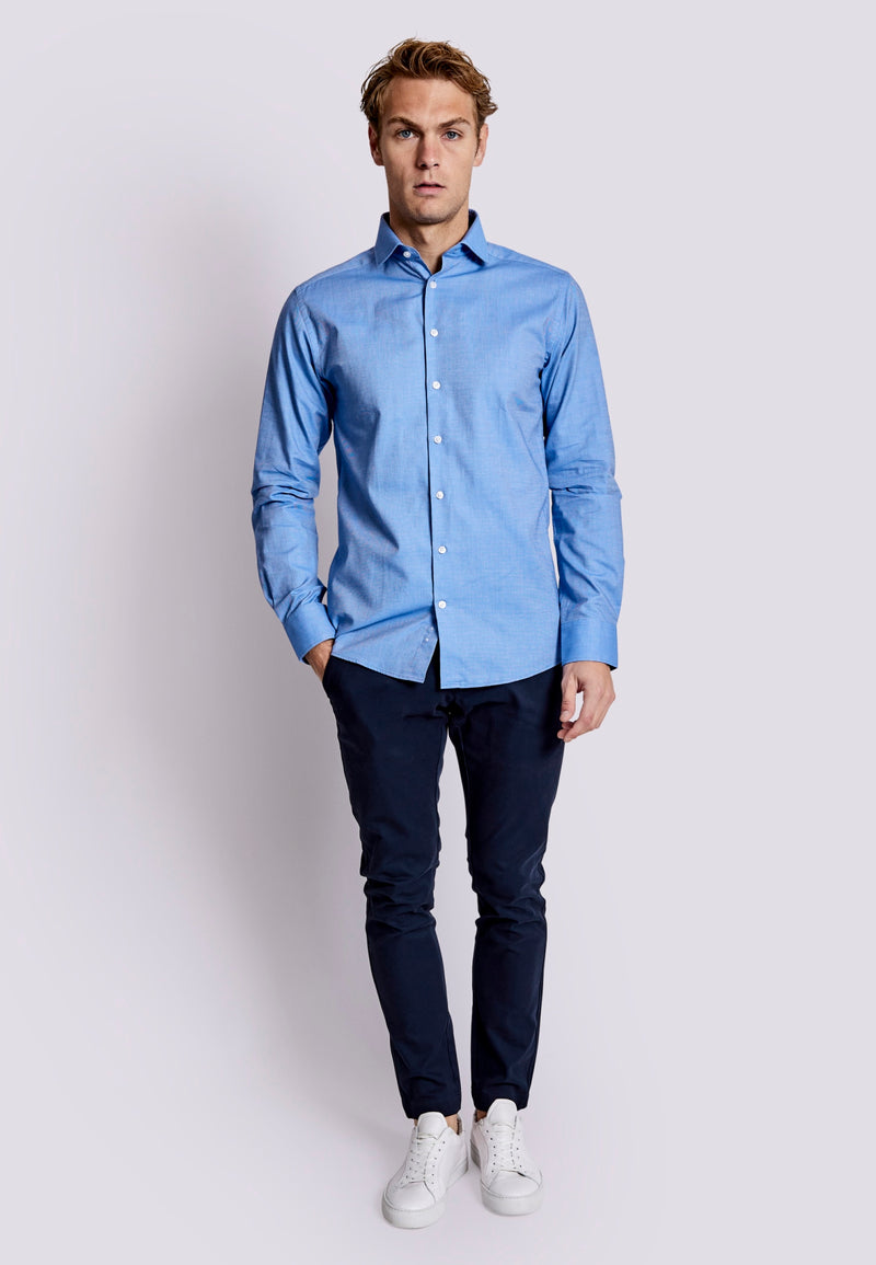 BS Yaya Modern Fit Shirt - Blue