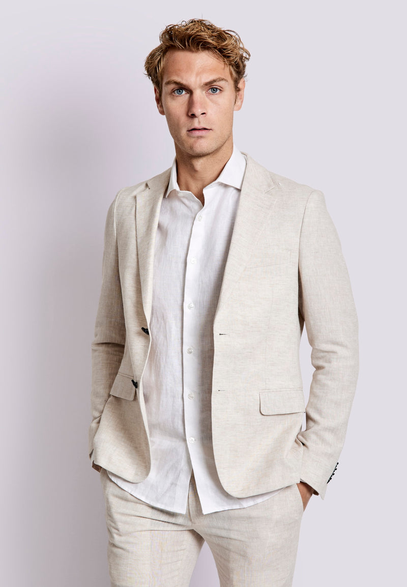 BS Prato Slim Fit Blazer - Beige