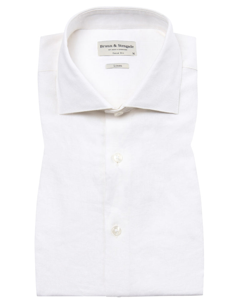 BS Sevilla Casual Slim Fit Shirt - White