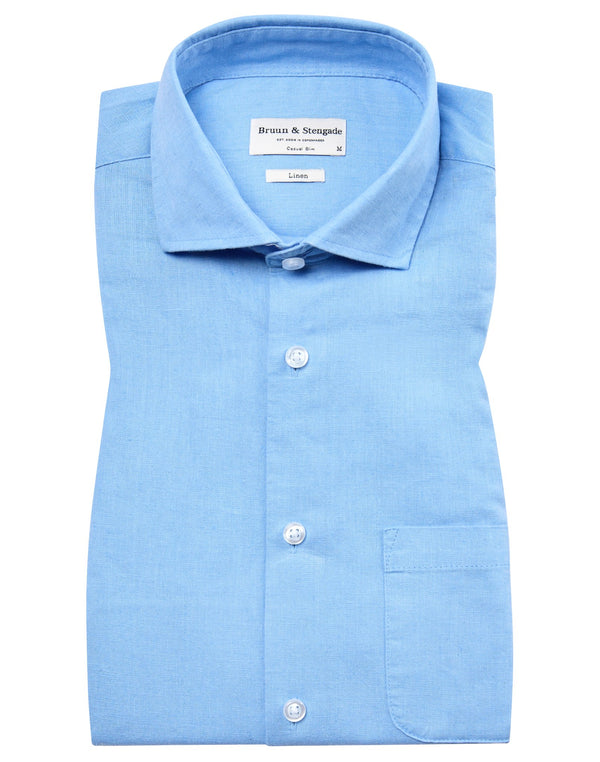 BS Ferrol Casual Slim Fit Shirt - Light Blue