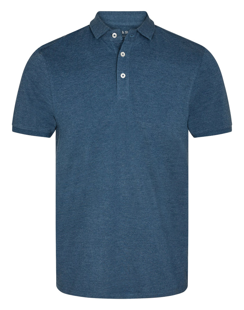 BS Monir Regular Fit Polo Shirt - Ocean