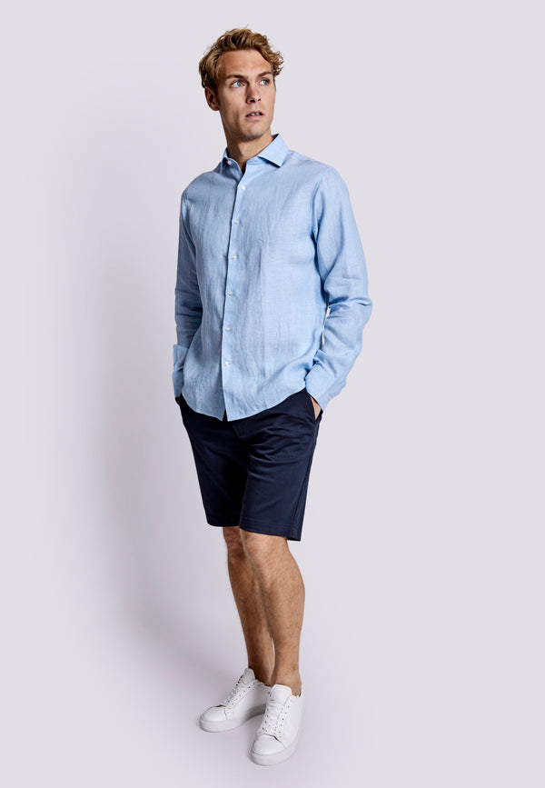 BS Sevilla Casual Slim Fit Shirt - Light Blue