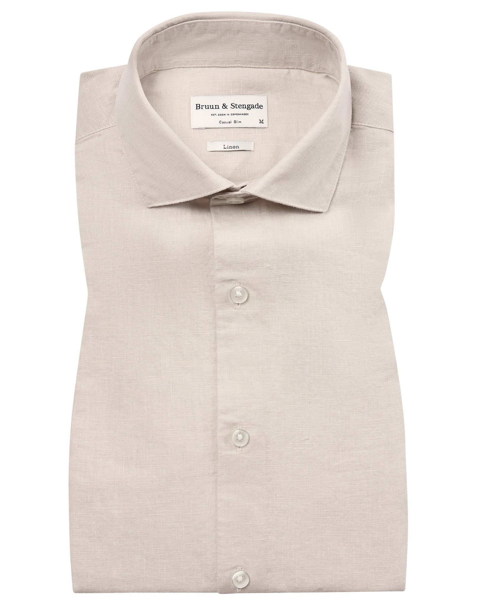 BS Sevilla Casual Slim Fit Skjorte - Sand