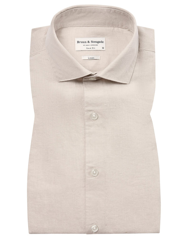 BS Sevilla Casual Slim Fit Shirt - Sand