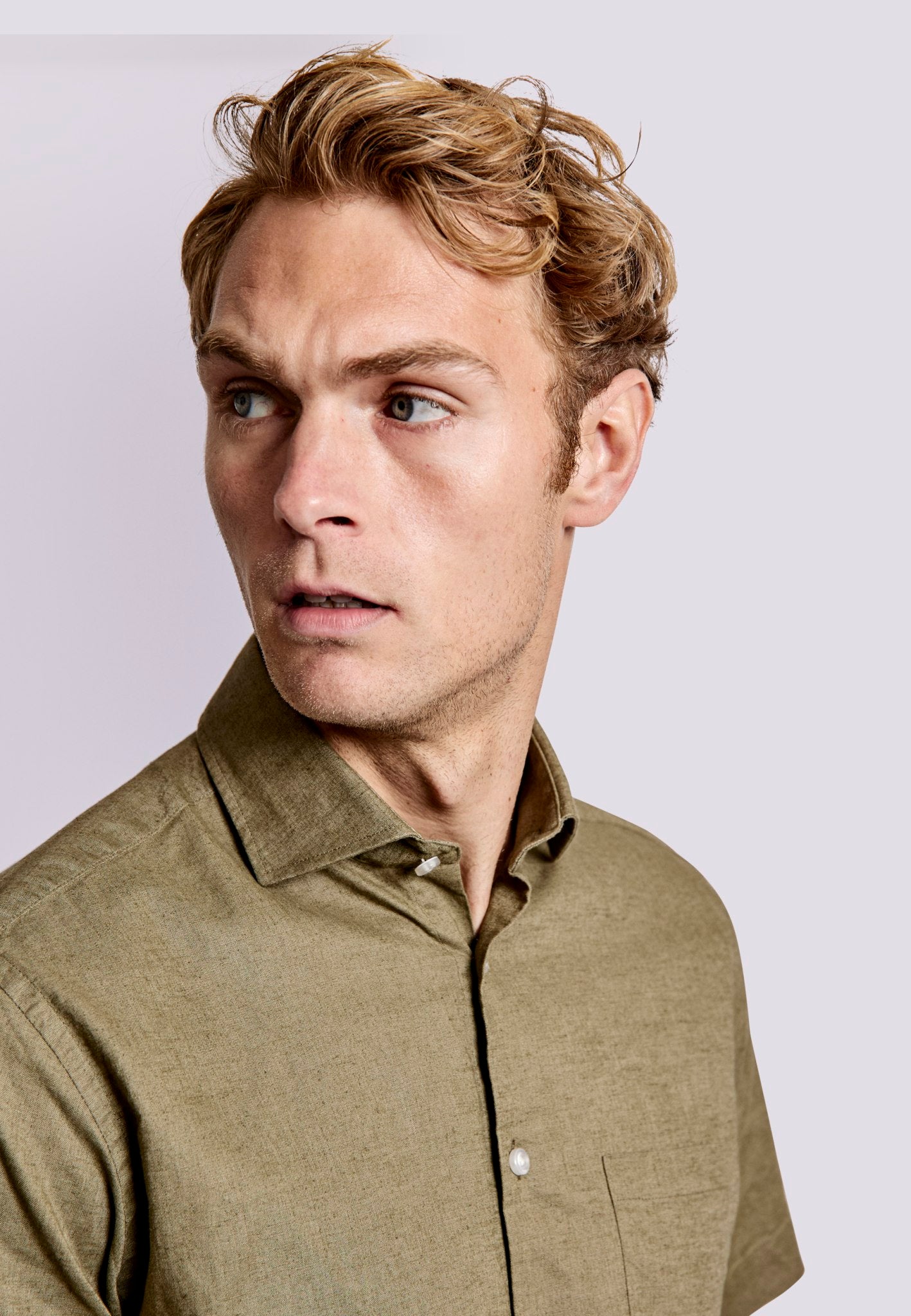 BS Gandia Casual Modern Fit Skjorte - Army
