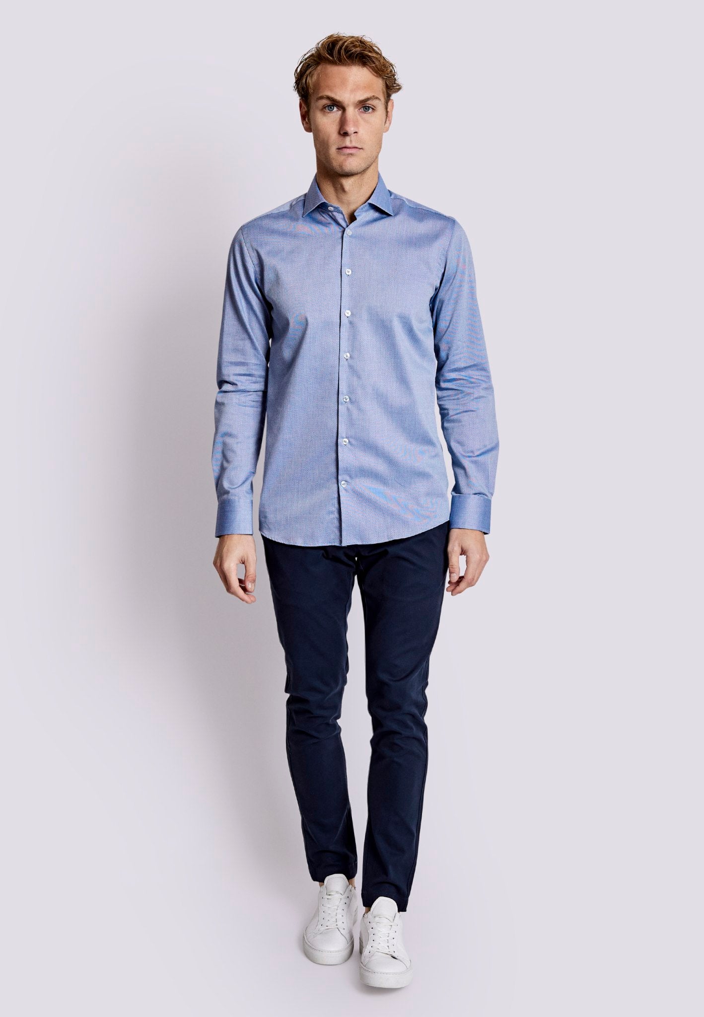 BS Pirlo Modern Fit Shirt - Blue