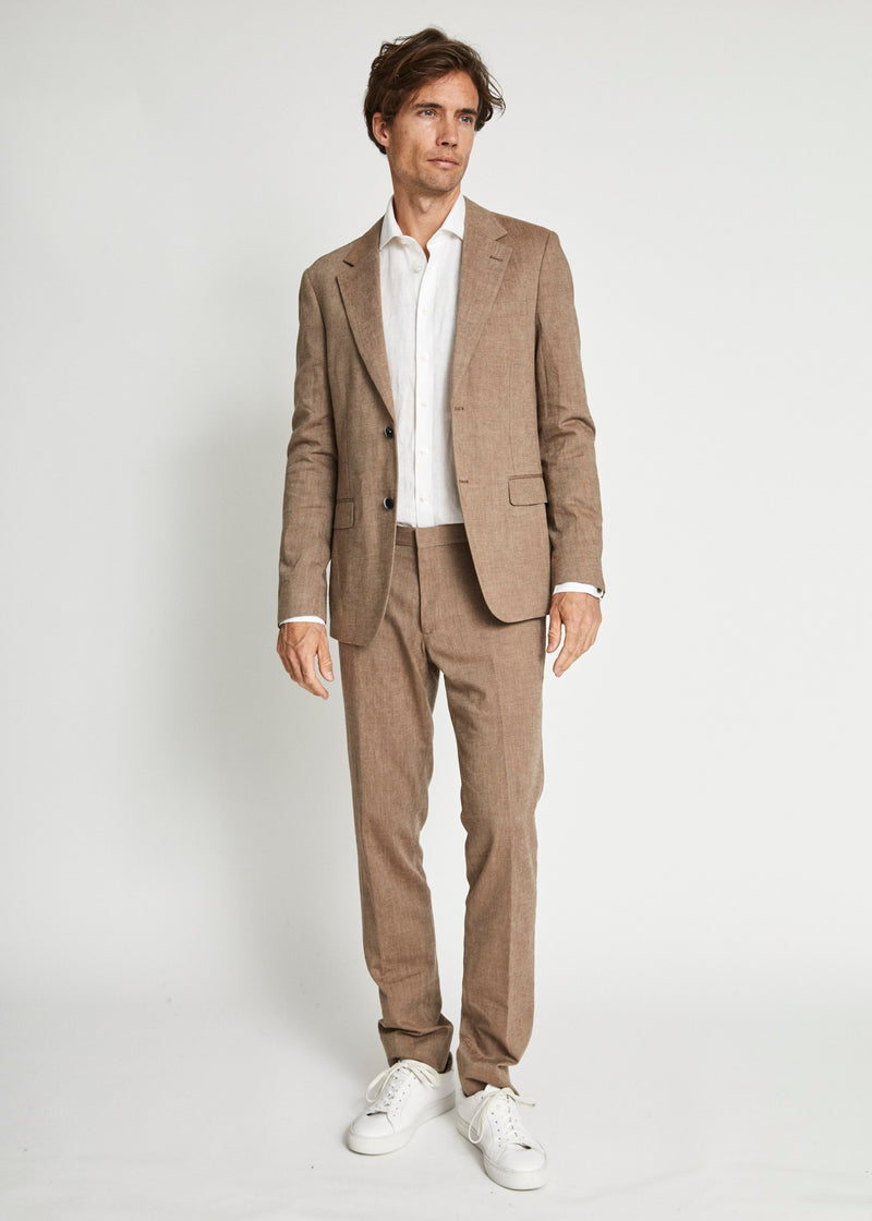 BS Pollino Classic Fit Suit Pants - Brown