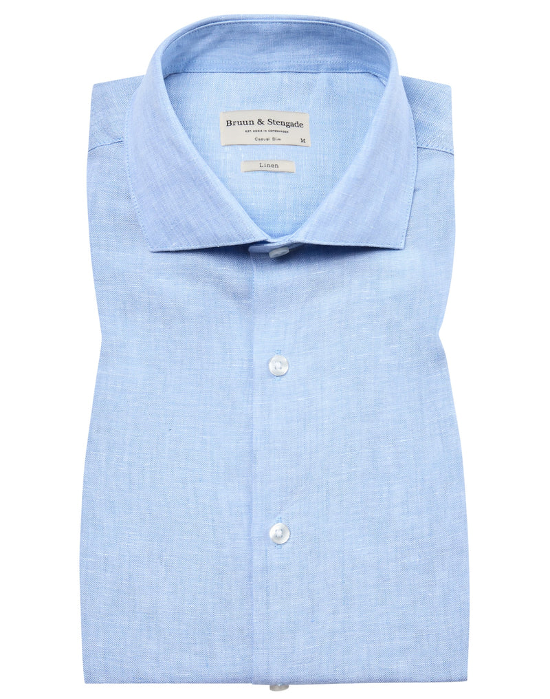 BS Sevilla Casual Slim Fit Shirt - Light Blue