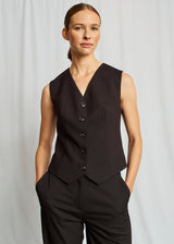 BS Decima Slim Fit Vest - Black