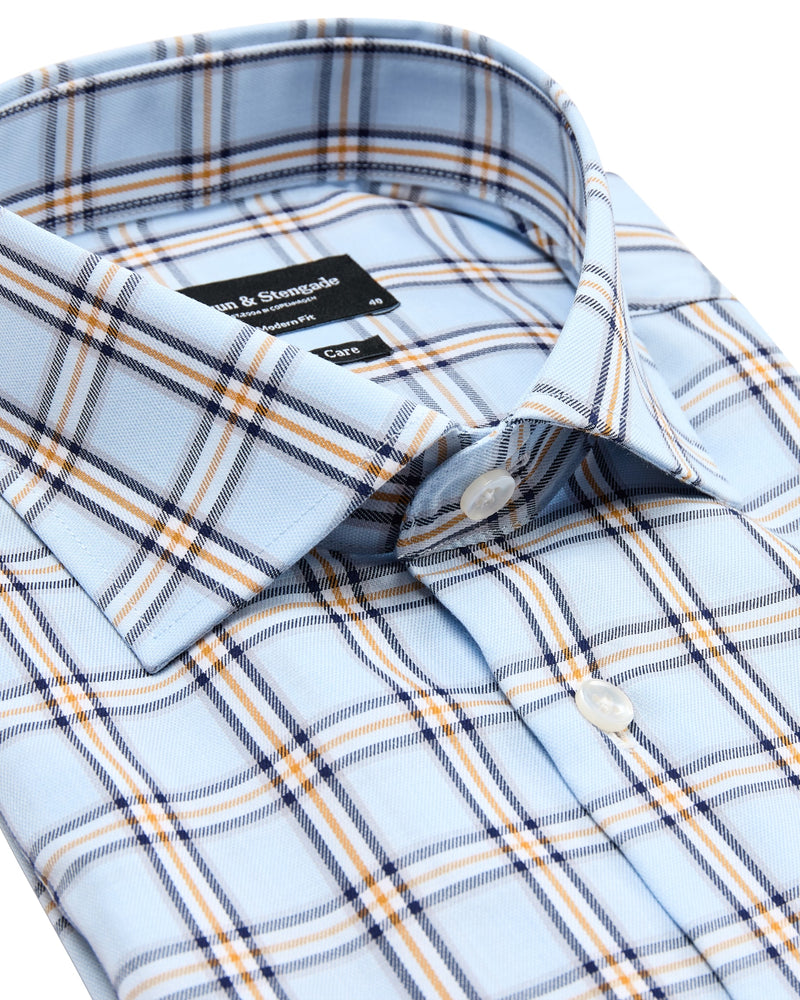 BS Crespo Modern Fit Shirt - Light Blue