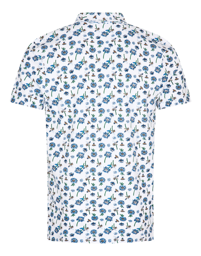 BS Rocky Regular Fit Polo Shirt - White