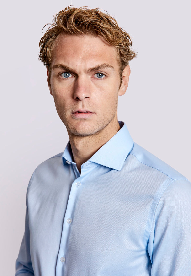 BS Robben Modern Fit Shirt - Light Blue