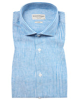 BS Palma Casual Slim Fit Shirt - Blue/White