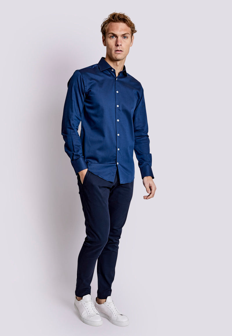 BS Totti Modern Fit Shirt - Navy