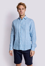 BS Palma Casual Slim Fit Shirt - Blue/White