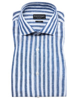 BS Barcelona Casual Modern Fit Shirt - Blue/White