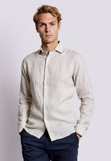 BS Sevilla Casual Slim Fit Shirt - Sand