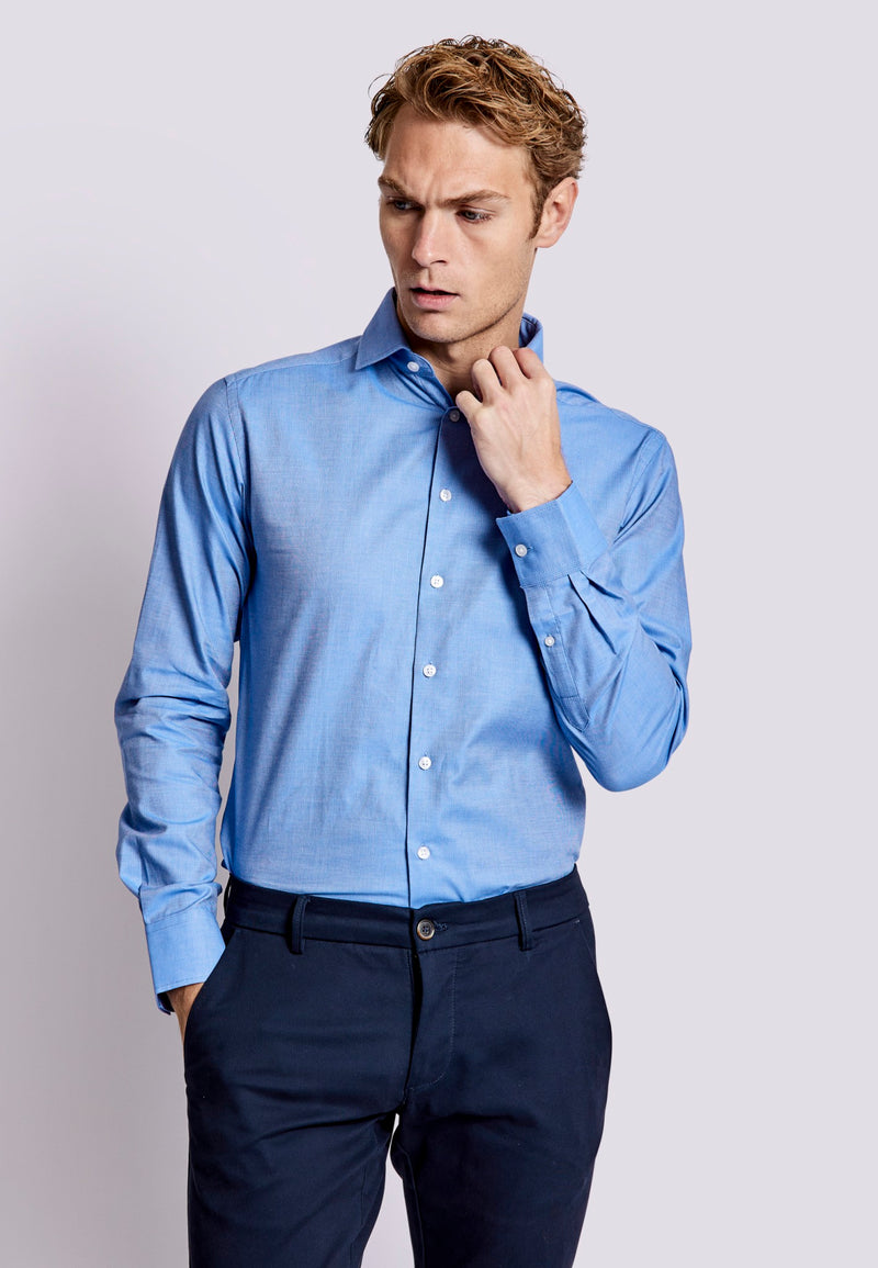 BS Yaya Modern Fit Shirt - Blue