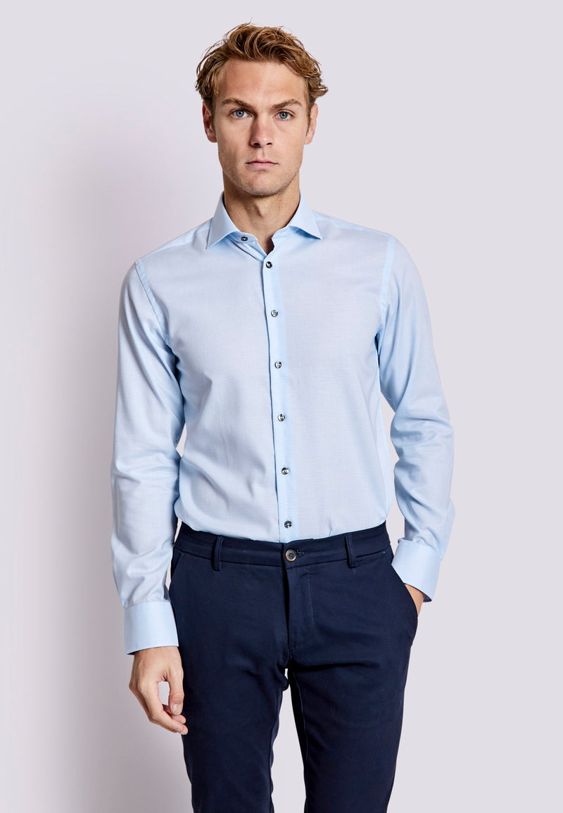 BS Walton Slim Fit Shirt - Light Blue