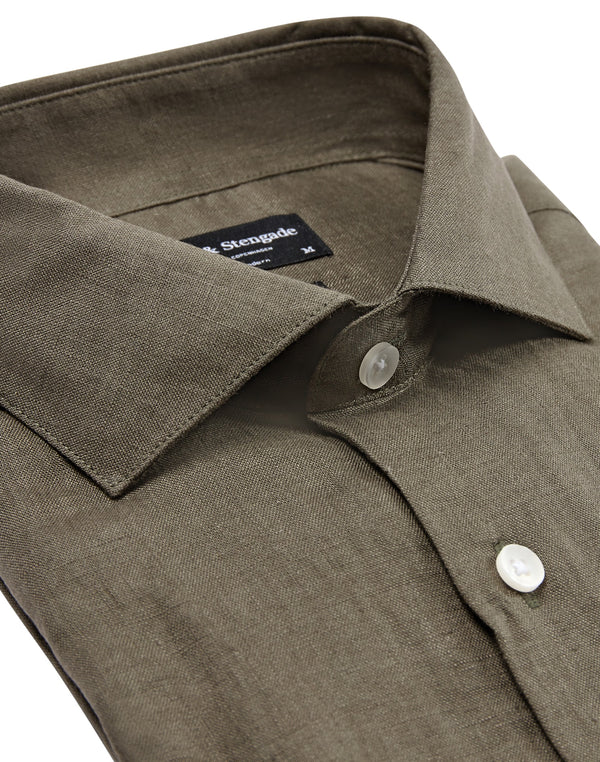 BS Bilbao Casual Modern Fit Shirt - Army