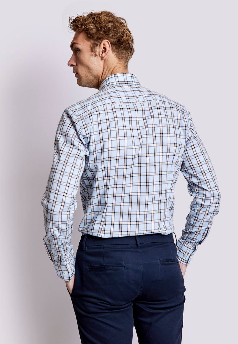 BS Crespo Modern Fit Shirt - Light Blue