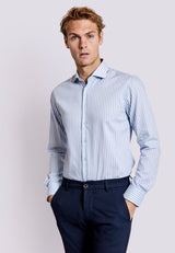 BS Cannavaro Modern Fit Shirt - Light Blue/White