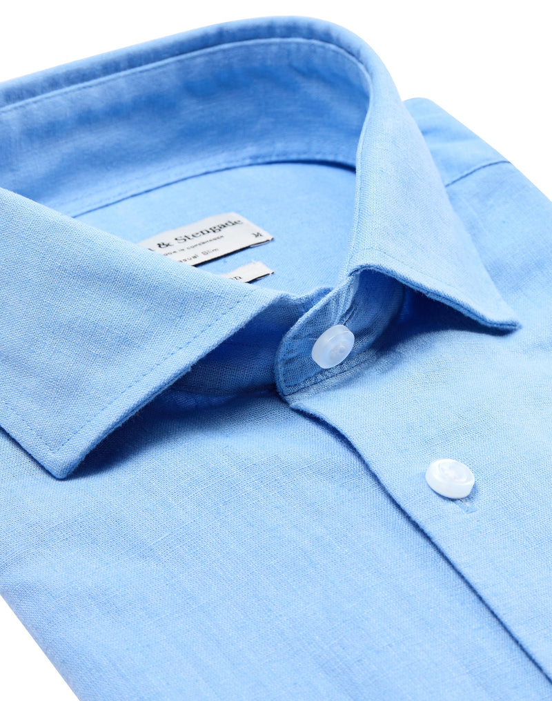 BS Ferrol Casual Slim Fit Shirt - Light Blue