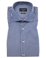 BS Rangnick Modern Fit Shirt - Dark Blue/White