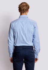 BS Kane Modern Fit Shirt - Blue/White