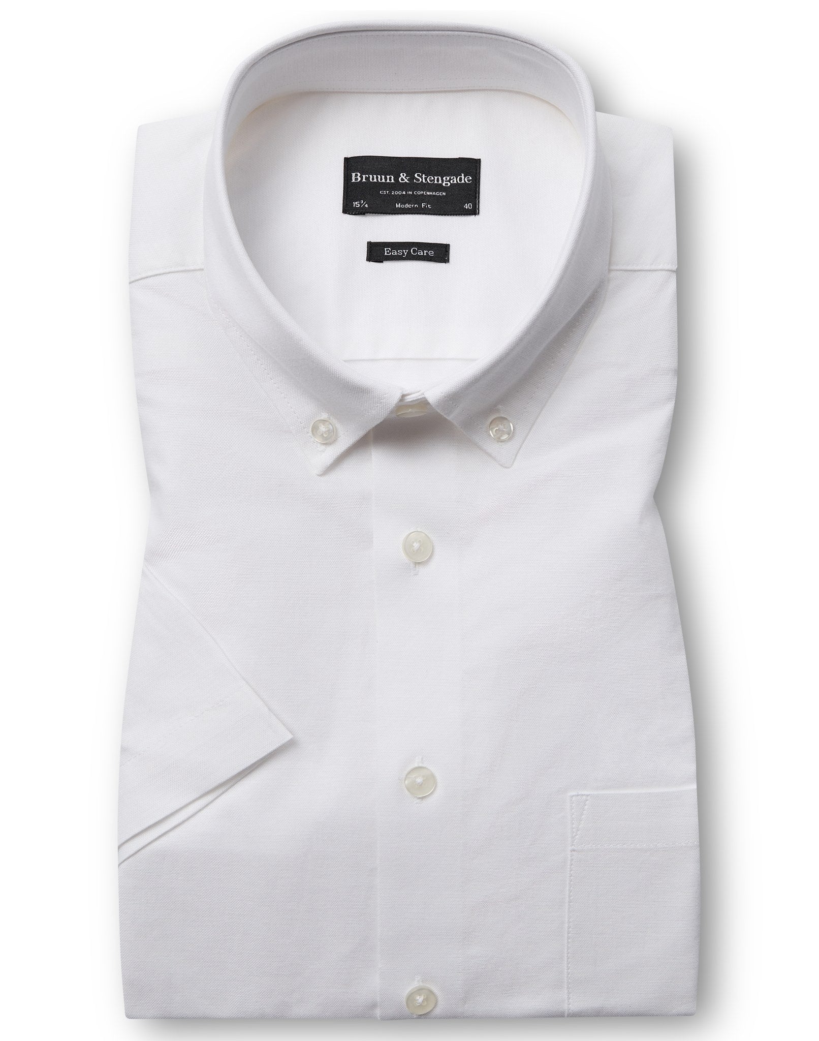BS Tillman Modern Fit Kortærmet Skjorte - White