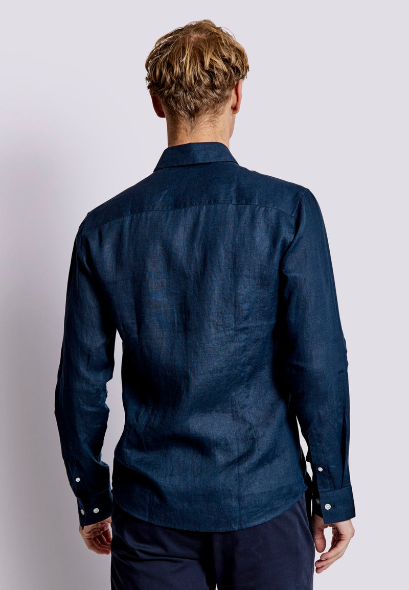 BS Bilbao Casual Modern Fit Shirt - Navy