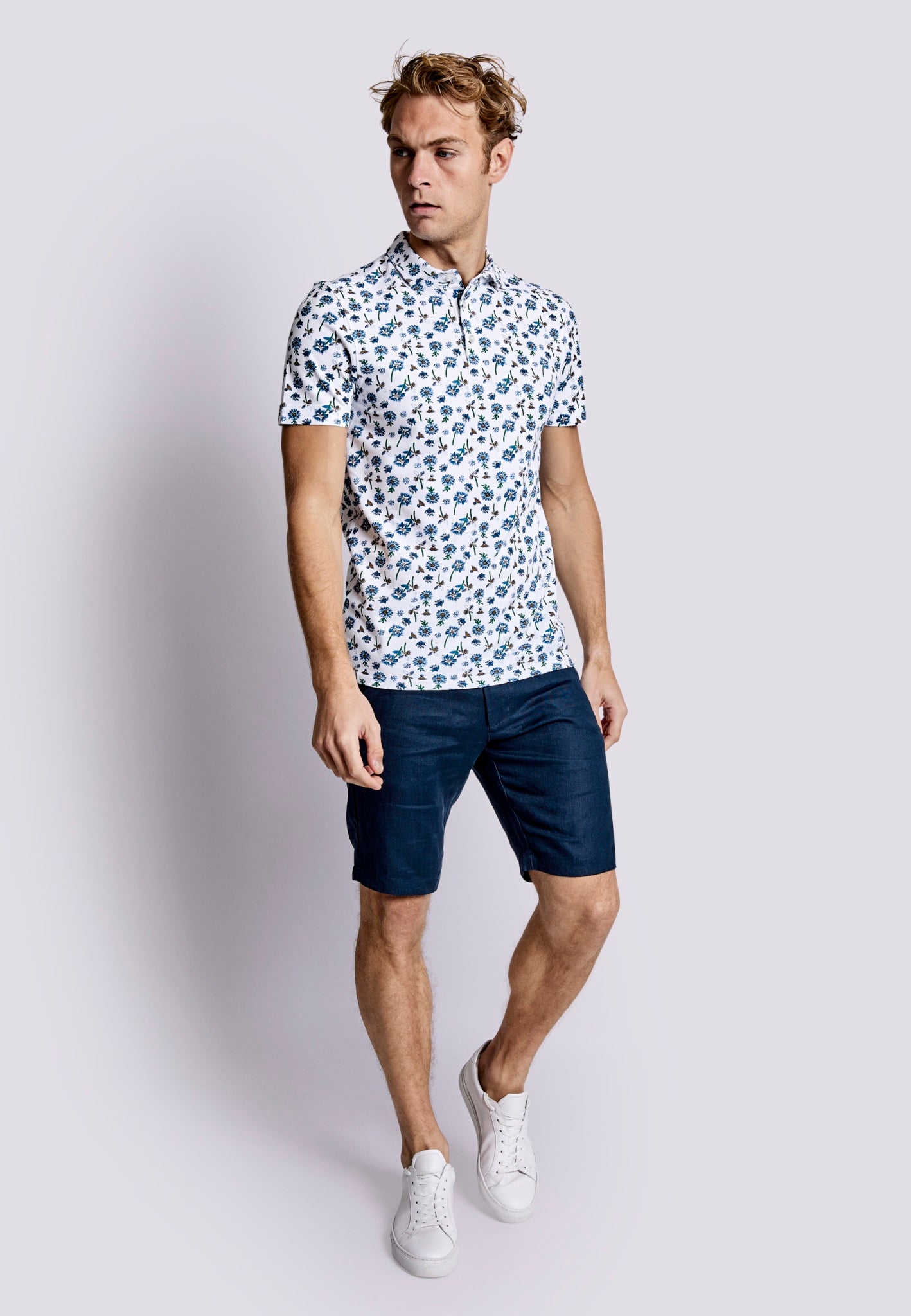 BS Rocky Regular Fit Polo Shirt - White